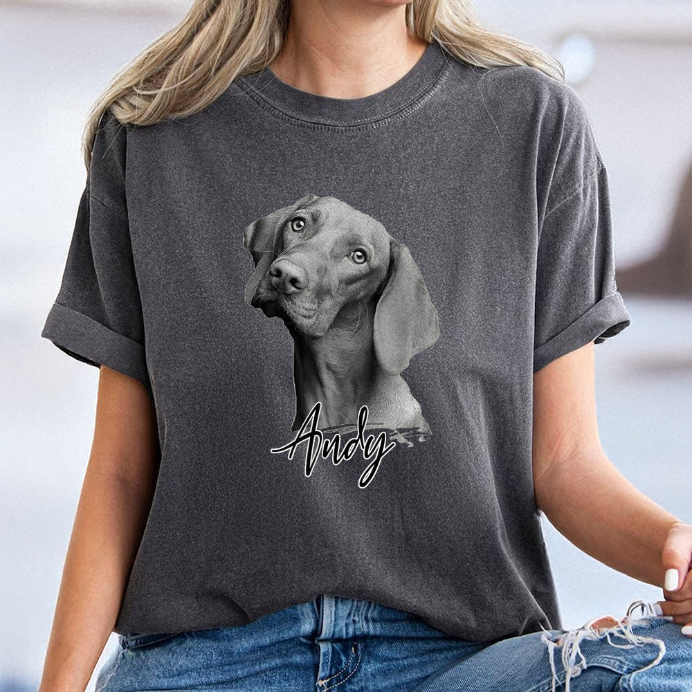 Custom Pet Portrait Dog Comfort Shirt HO82 894886