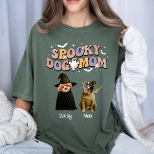 Custom Photo Spooky Dog Mom Comfort Shirt For Halloween TH10 896159
