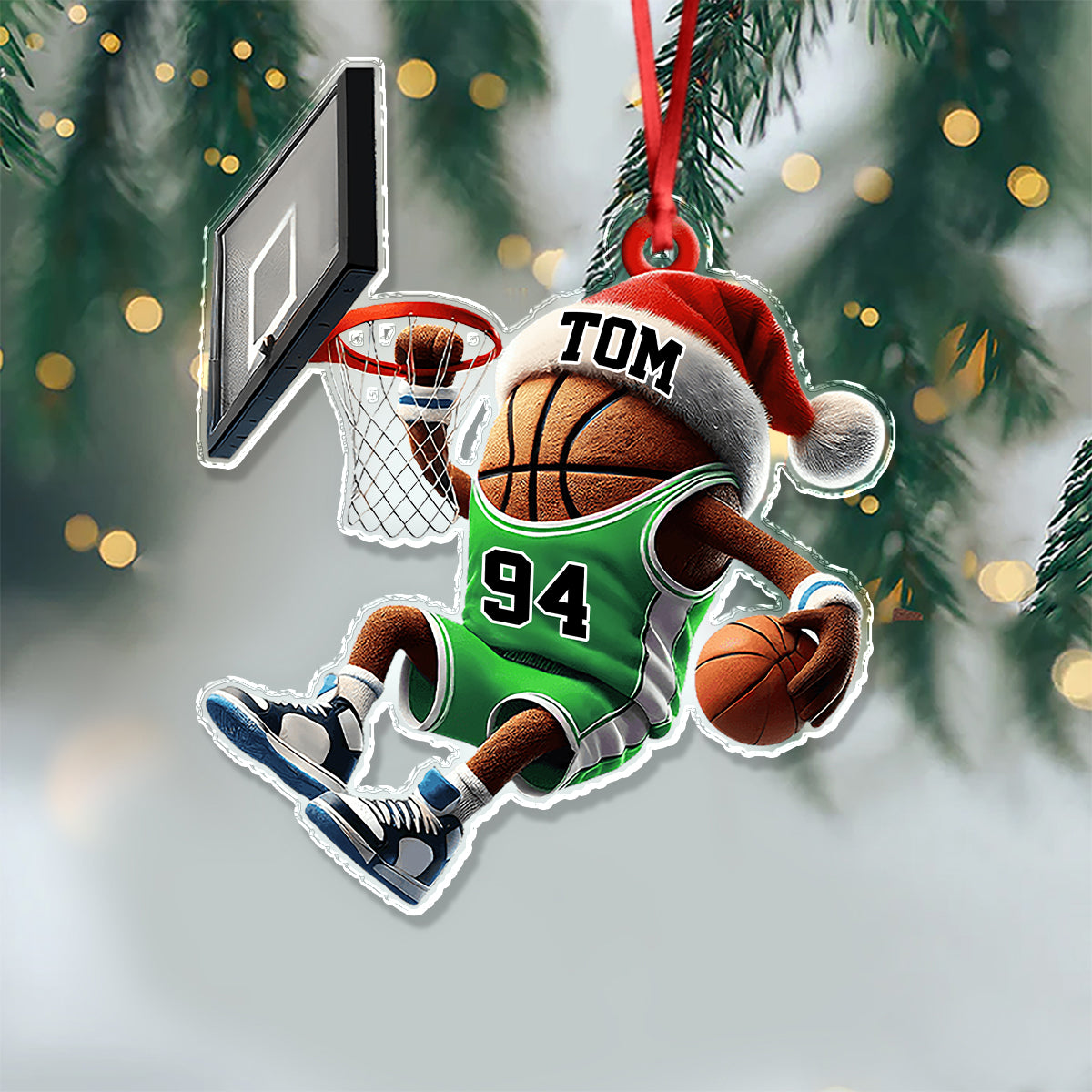 Personalized Basketball Christmas Acrylic Ornament Gift For Basketball Lovers LM32 895697