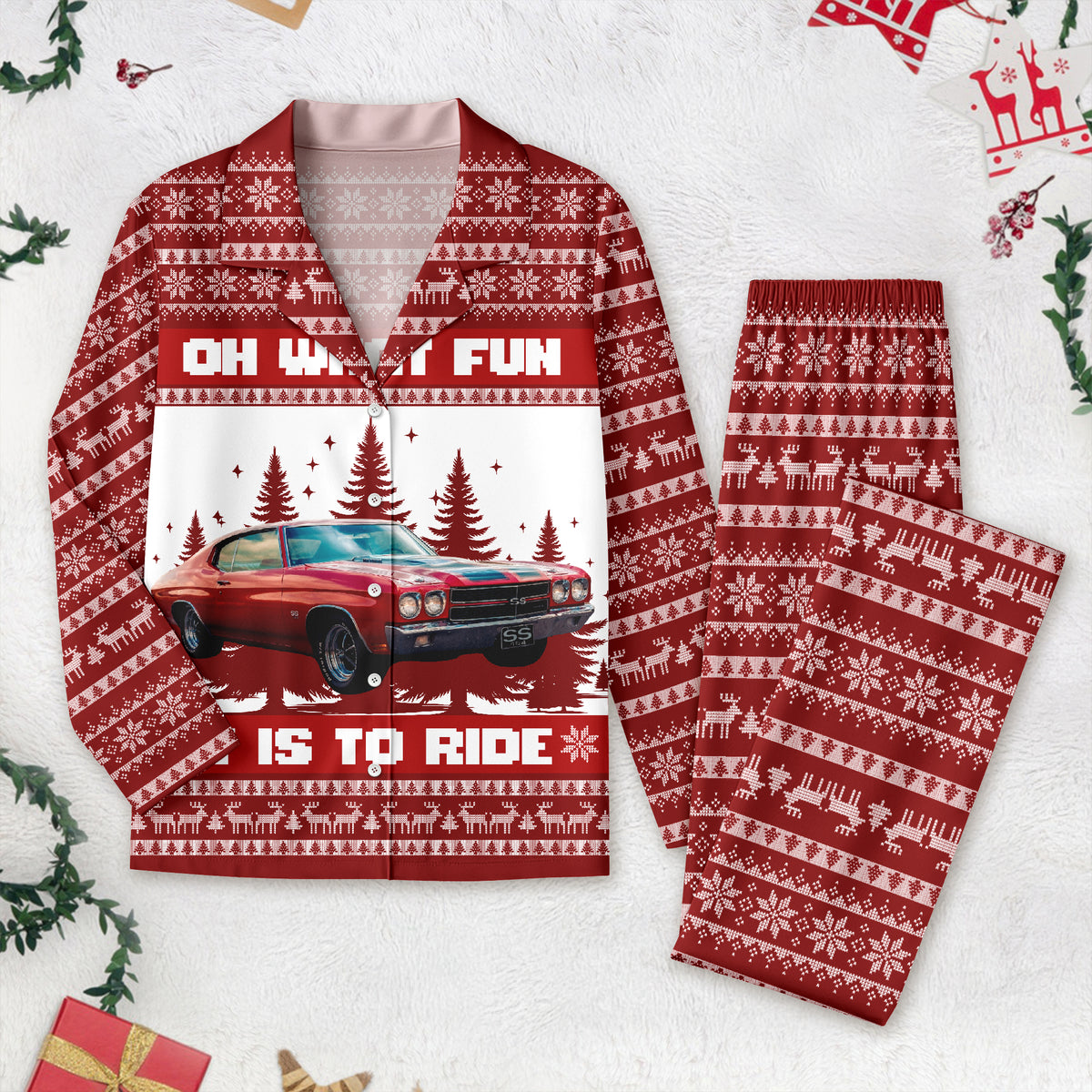 Custom Car Photo Oh What Fun It Is To Ride Pajamas TH10 896017