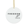 Freedom Charlie Kirk Christmas Acrylic Ornament TH10 64591