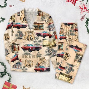 Custom Car Photo Rout 66 Authentic Pajamas TH10 894987