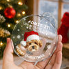 Custom Dog Photo Life Would Be Boring Without Me Glass Ornament For Christmas TH10 896589
