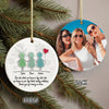 Custom Photo Sea Glass Friendship Besties Ceramic Ornament HO82 900222