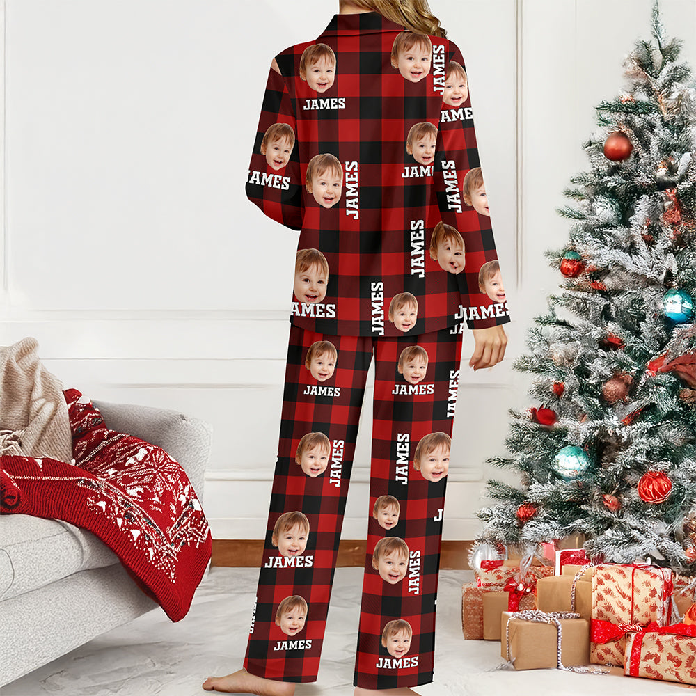 Custom Photo Christmas Pajamas For Family TH10 888737 896631