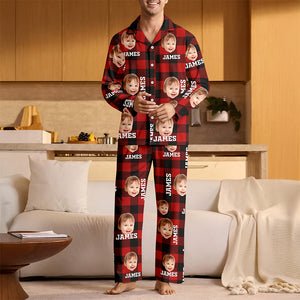 Custom Photo Christmas Pajamas For Family TH10 888737 896631