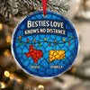 Personalized Gift Family Love Knows No Distance Glass Ornament LM32 895627