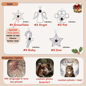 Custom Photo Keep Memory Projection Ornament TH10 896309