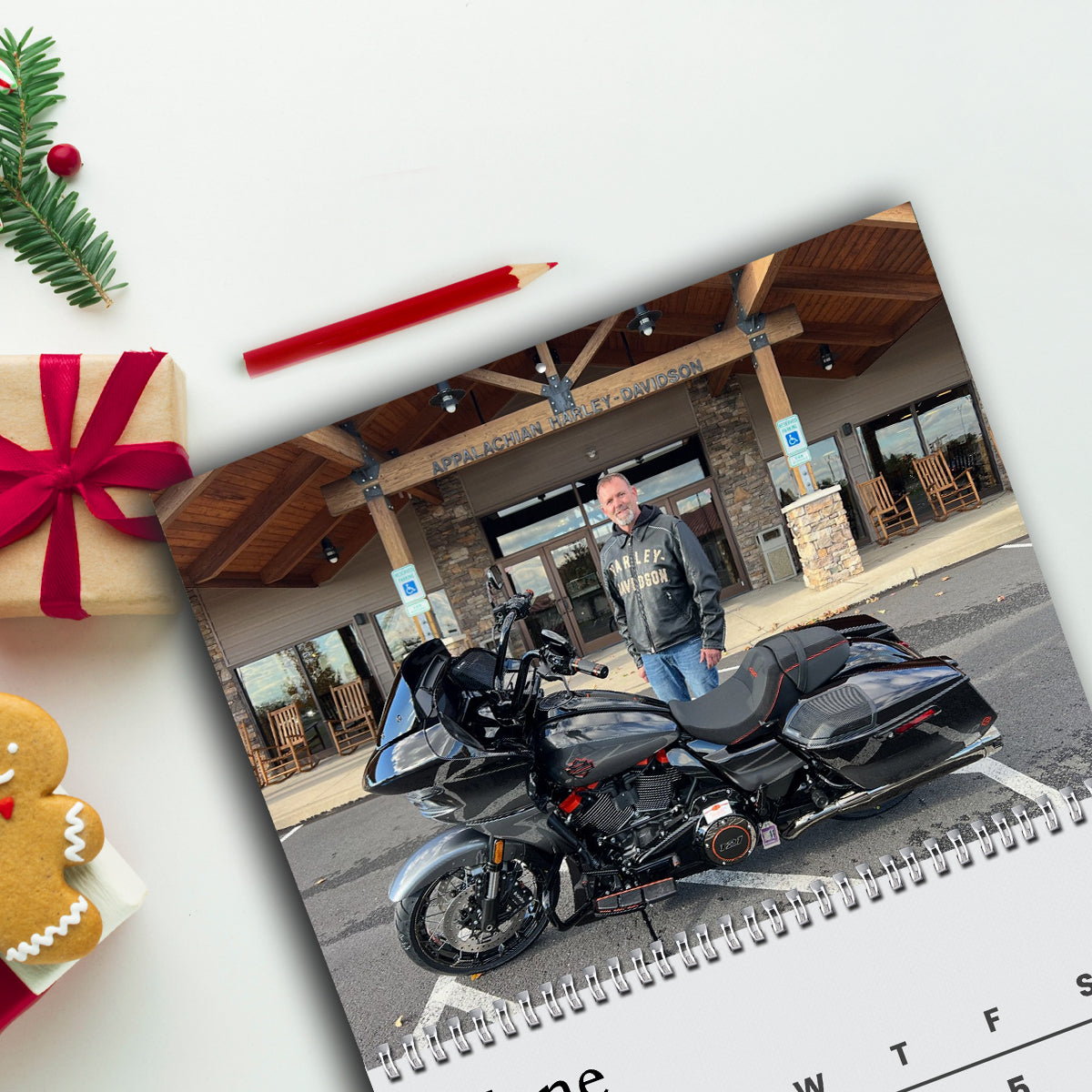 Custom Photo Wall Calendar For Biker TH10 896839