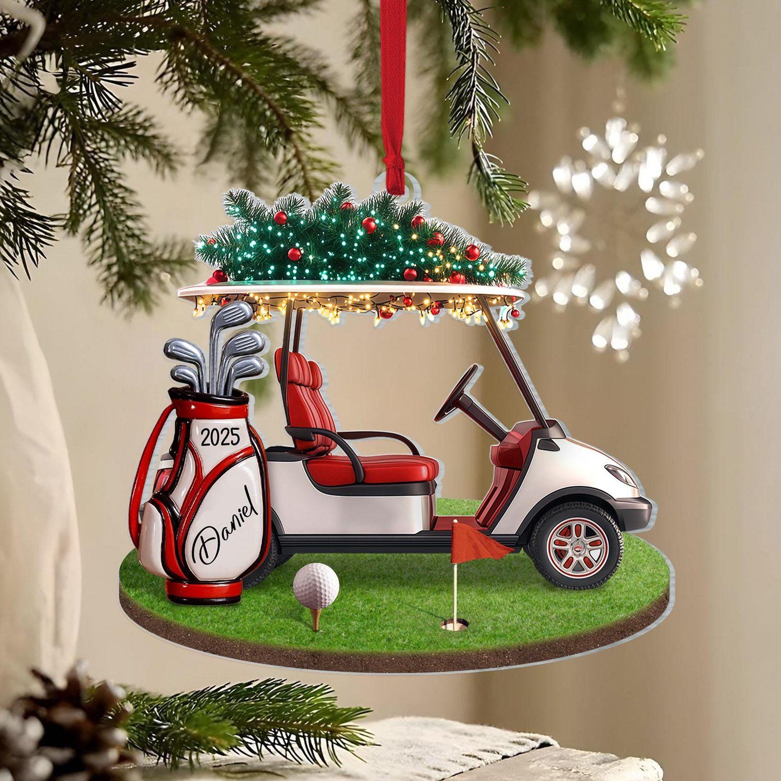 Golf Backpack Acrylic Ornament Personalized Gift Golf Lovers HO82 900510