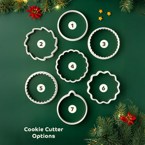 Personalized Family Name We Wish You A Merry Christmas Cookie Stamp LM32 897327