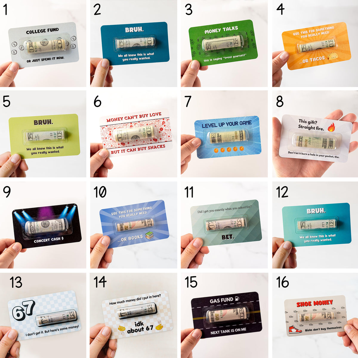 Personalized Gift Merry Christmas BRUH Money Holder Card HO82 900540