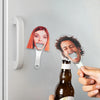 Custom Funny Avatar Face Photo Couple Bottle Opener with Magnet Fridge, Gift For Couple, Valentine's Day HO82 900680