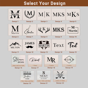 Personalized Men's Leather Toiletry Bag Birthday, Christmas, Anniversary Gift for Him CH07 896692