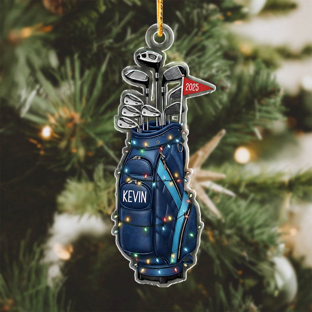 Personalized Golf Christmas Light Bag Acrylic Ornament 2025 Gift for Golf Lovers LM32 897527