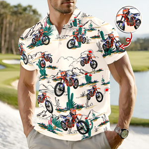 Custom Motorcycle Photo Route 66 For Motorcycle Lover Polo Shirt CH07 895682