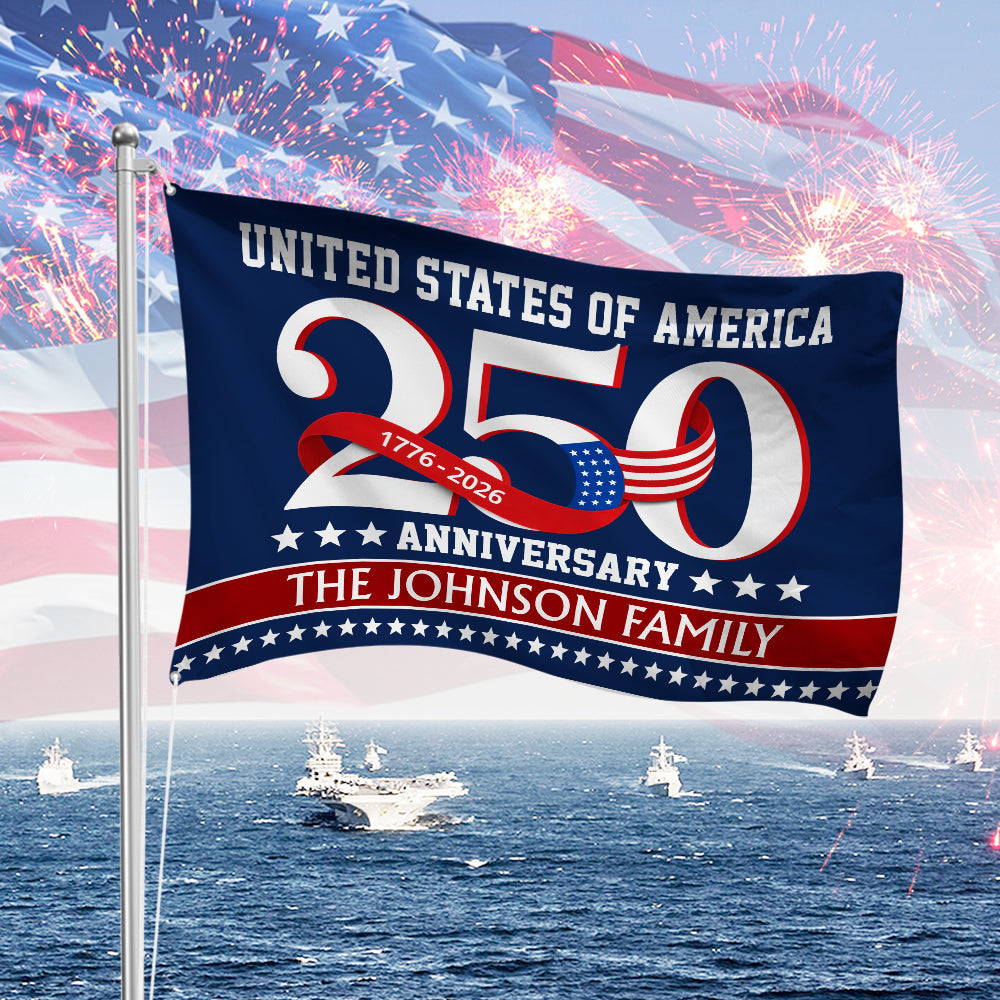 United States of America 1776 2026 House Flag 250 Years Patriotic Gift Decor CH07 910126