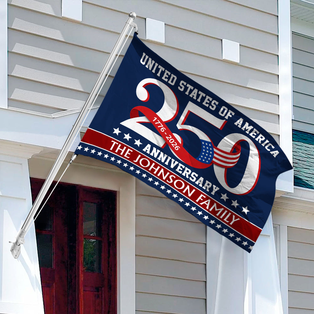 United States of America 1776 2026 House Flag 250 Years Patriotic Gift Decor CH07 910126