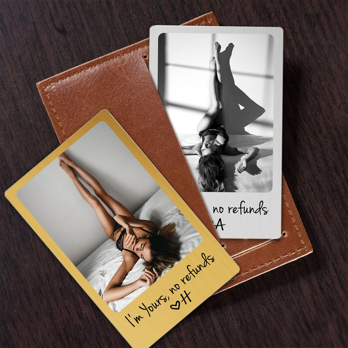 Custom Photo And Love Note Personalized Metal Wallet Card Accessories For Men, Boyfriend Gift, Valentine's Day Gift HA75 920152