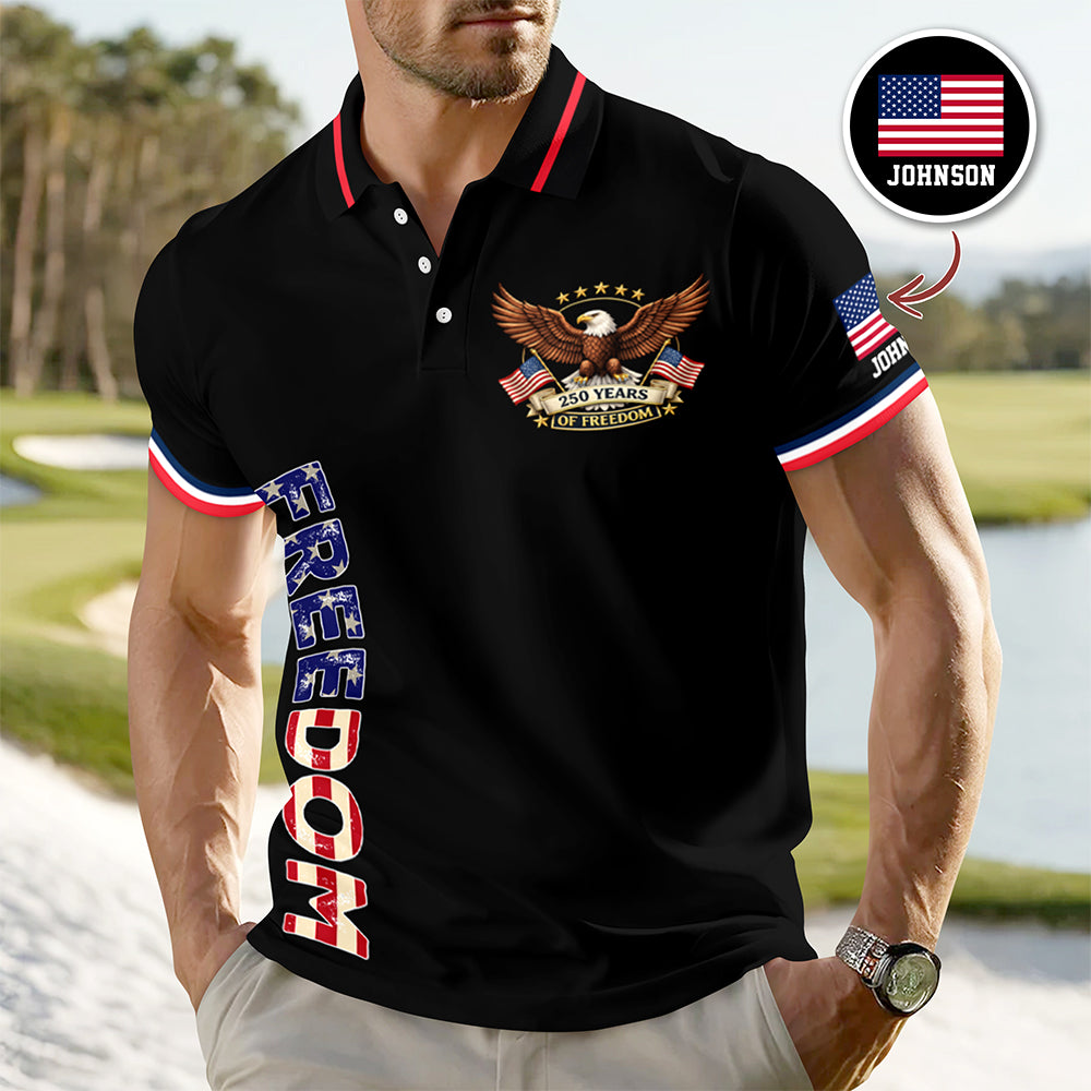 250 Years of Freedom America Anniversary Polo Shirt CH07 910446