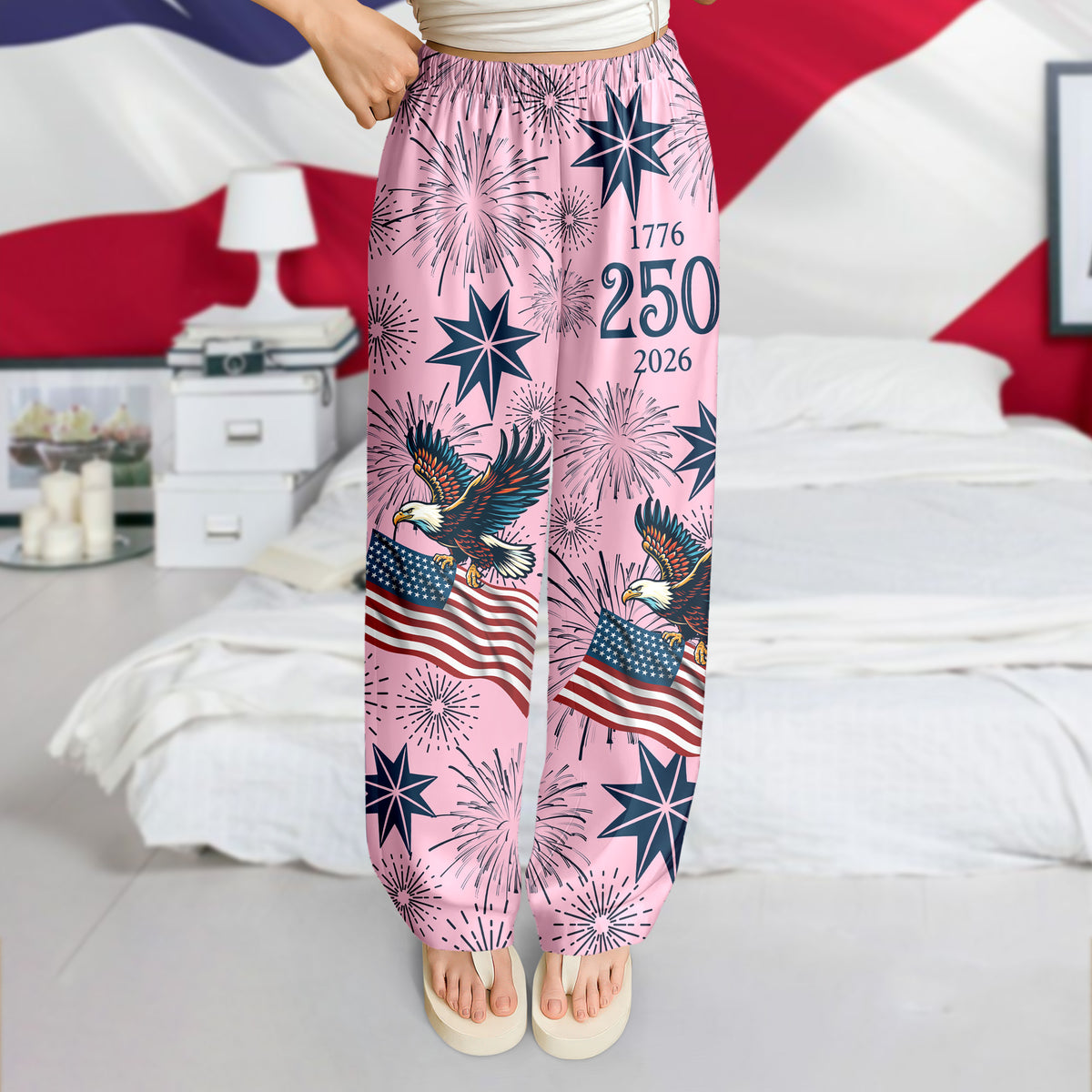 Personalized USA 250 Anniversary Eagle 1776-2026 Sweatpants TH10 898627