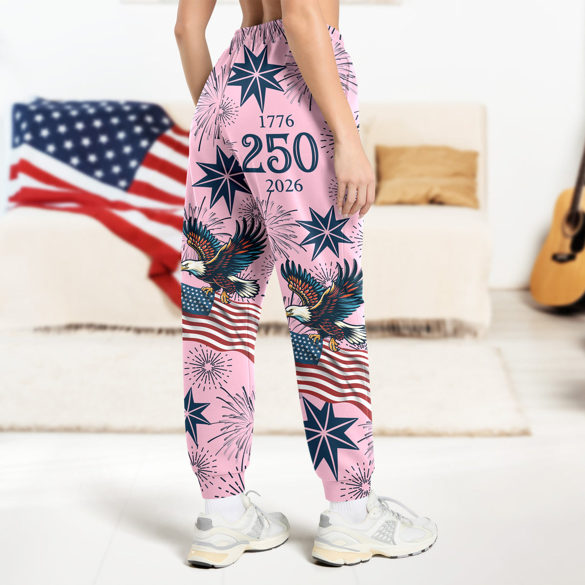 Personalized USA 250 Anniversary Eagle 1776-2026 Sweatpants TH10 898627