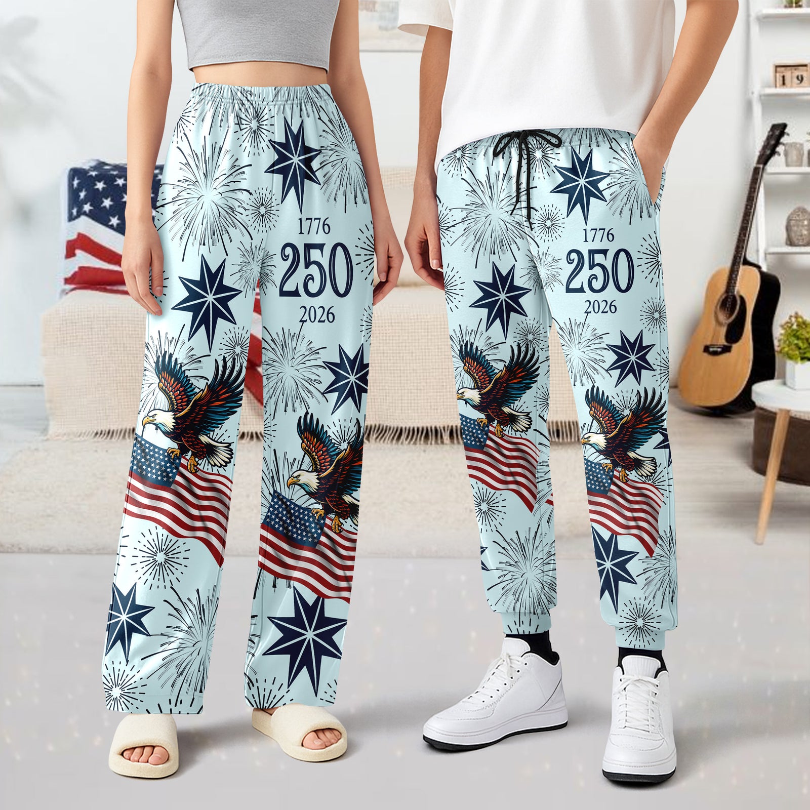 Personalized USA 250 Anniversary Eagle 1776-2026 Sweatpants TH10 898627