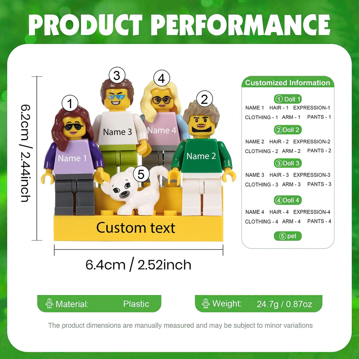 Personalized Building Block Family Figurines Gift for Family, Couple HA75 920380