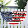 Custom Family Name USA 250th Anniversary Non-Pleated Fan Flag TH10 898295