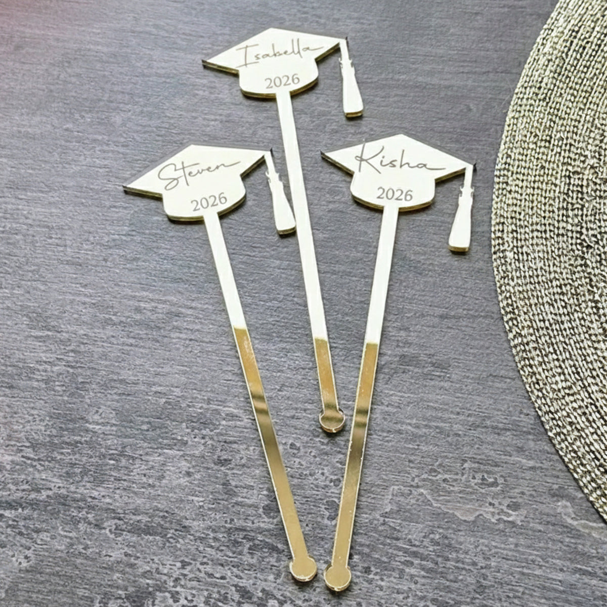 Custom Class Of 2026 Graduation Drink Stirrers HO82, Graduation Decor HO82 901528
