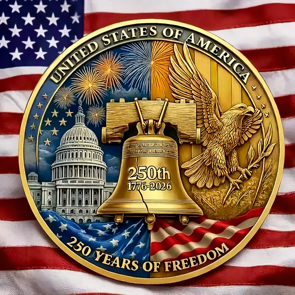 1776-2026 - 250th Anniversary U.S.A. Commemorative Challenge Coin HA75 920216