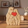 Custom Family Bear Puzzle, Engraved Family Name Puzzle Mother's Day Gift, Family Home Decor HA75 920734