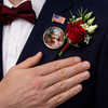 Custom Photo Forever In My Heart Memorial Lapel Pin - Gift for Loss of Loved Ones, In Loving Memory, Family Memorial Gifts HO82 901756