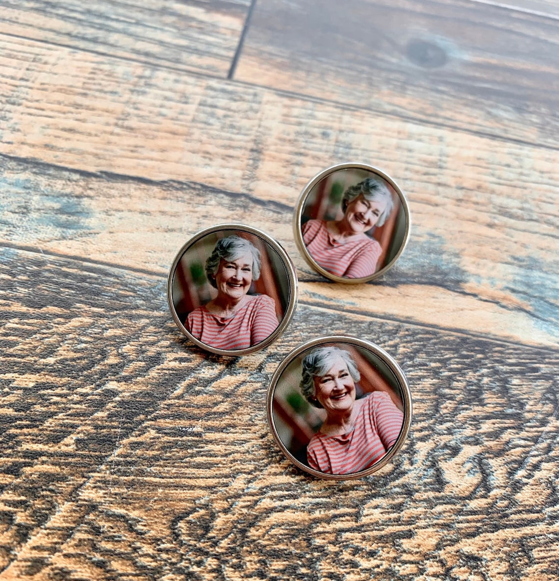 Custom Photo Forever In My Heart Memorial Lapel Pin - Gift for Loss of Loved Ones, In Loving Memory, Family Memorial Gifts HO82 901756