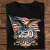 Personalized Patriot Eagle America 250th Anniversary Dark Shirt HO82 901836