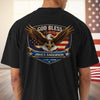 Personalized Patriotic 250th Anniversary God Bless America Eagle 1776–2026 Backside Shirt HO82 901852