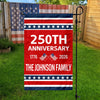 Custom Family Name 250th Anniversary 1776-2026 America Garden Flag CH07 911252