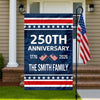 Custom Family Name 250th Anniversary 1776-2026 America Garden Flag CH07 911252
