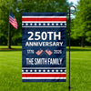 Custom Family Name 250th Anniversary 1776-2026 America Garden Flag CH07 911252