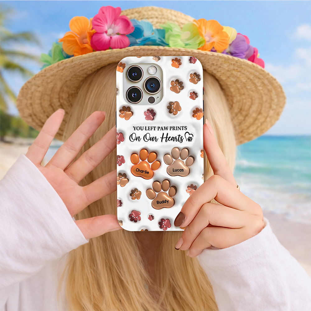 Personalized You Left Paw Prints On My Heart For Dog Lover Phone Case HA75 920244