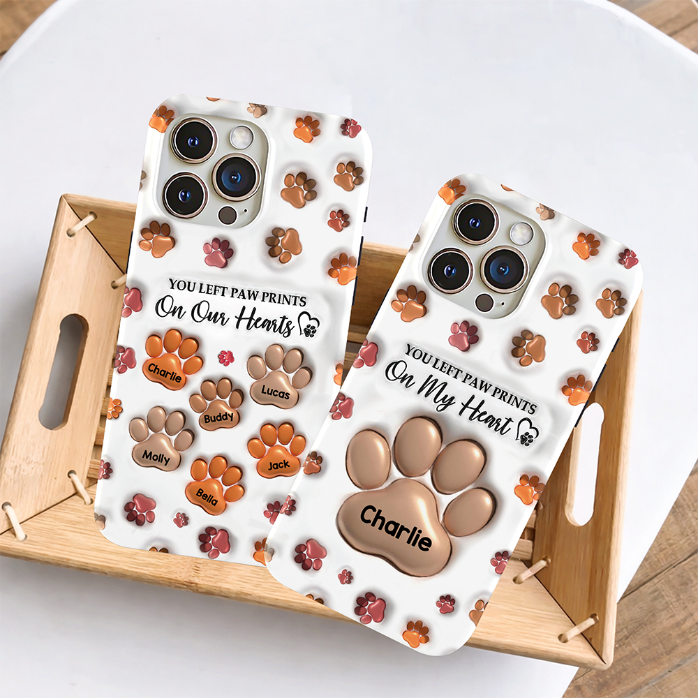 Personalized You Left Paw Prints On My Heart For Dog Lover Phone Case HA75 920244