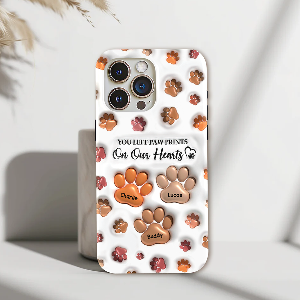 Personalized You Left Paw Prints On My Heart For Dog Lover Phone Case HA75 920244