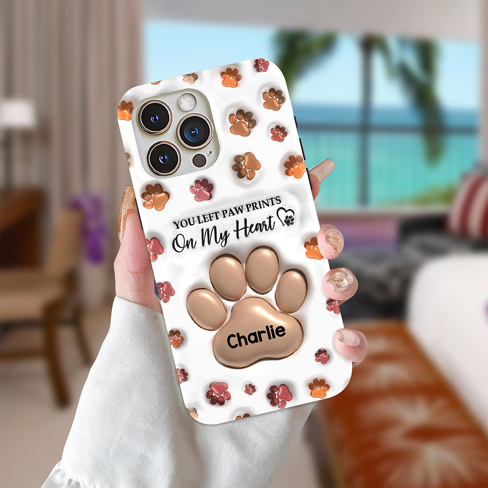 Personalized You Left Paw Prints On My Heart For Dog Lover Phone Case HA75 920244
