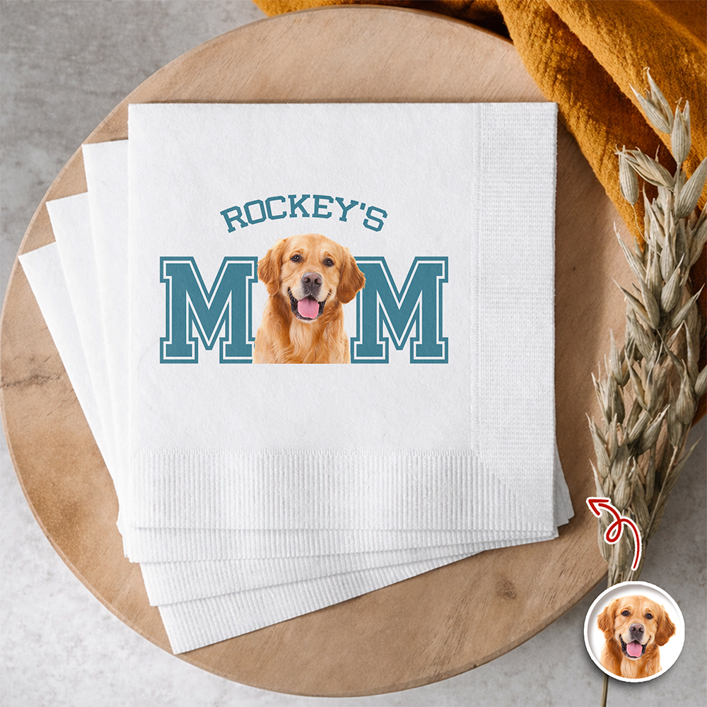 Custom Photo Dog Cat Mom Mother's Day Gifts Napkins for Party Decor LM32 899853
