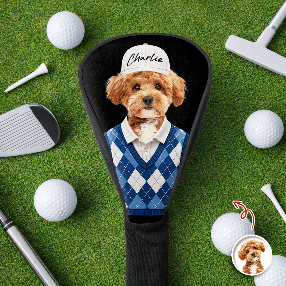 Custom Pet Photo Funny Golf Head Cover Gift For Dog Dad CH07 911432