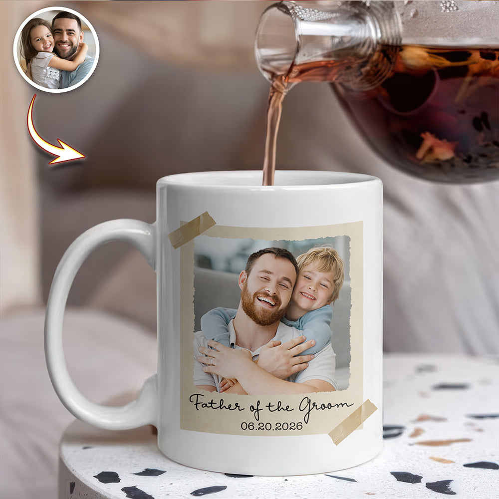 Custom Photo Father Of the Bride Or Groom Vintage Mug – Gift for Father’s Day HO82 902320