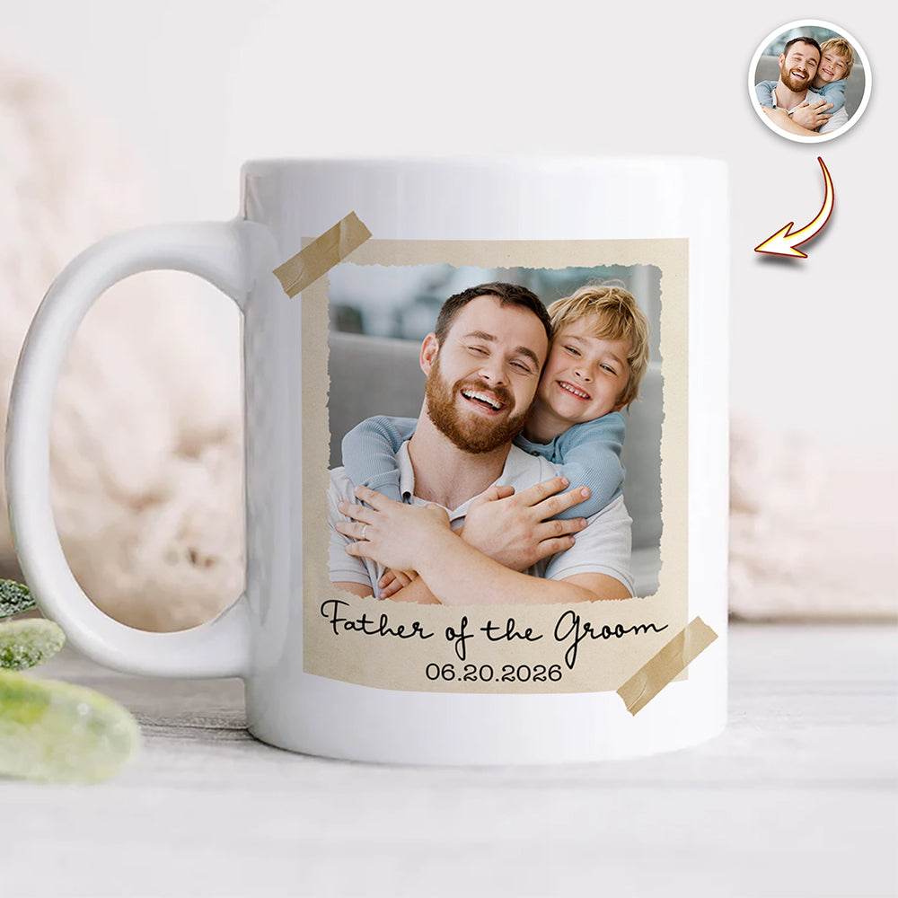 Custom Photo Father Of the Bride Or Groom Vintage Mug – Gift for Father’s Day HO82 902320