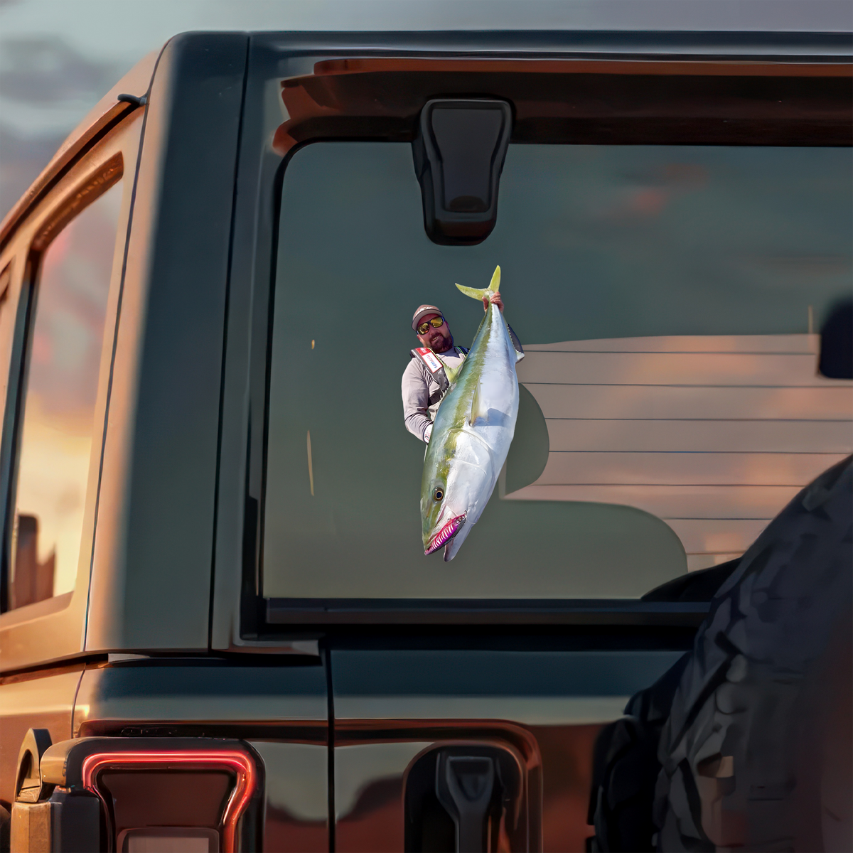 Custom Photo For Fishing Lovers Car Sticker - Gift For Dad, Fishing Lovers HO82 902370
