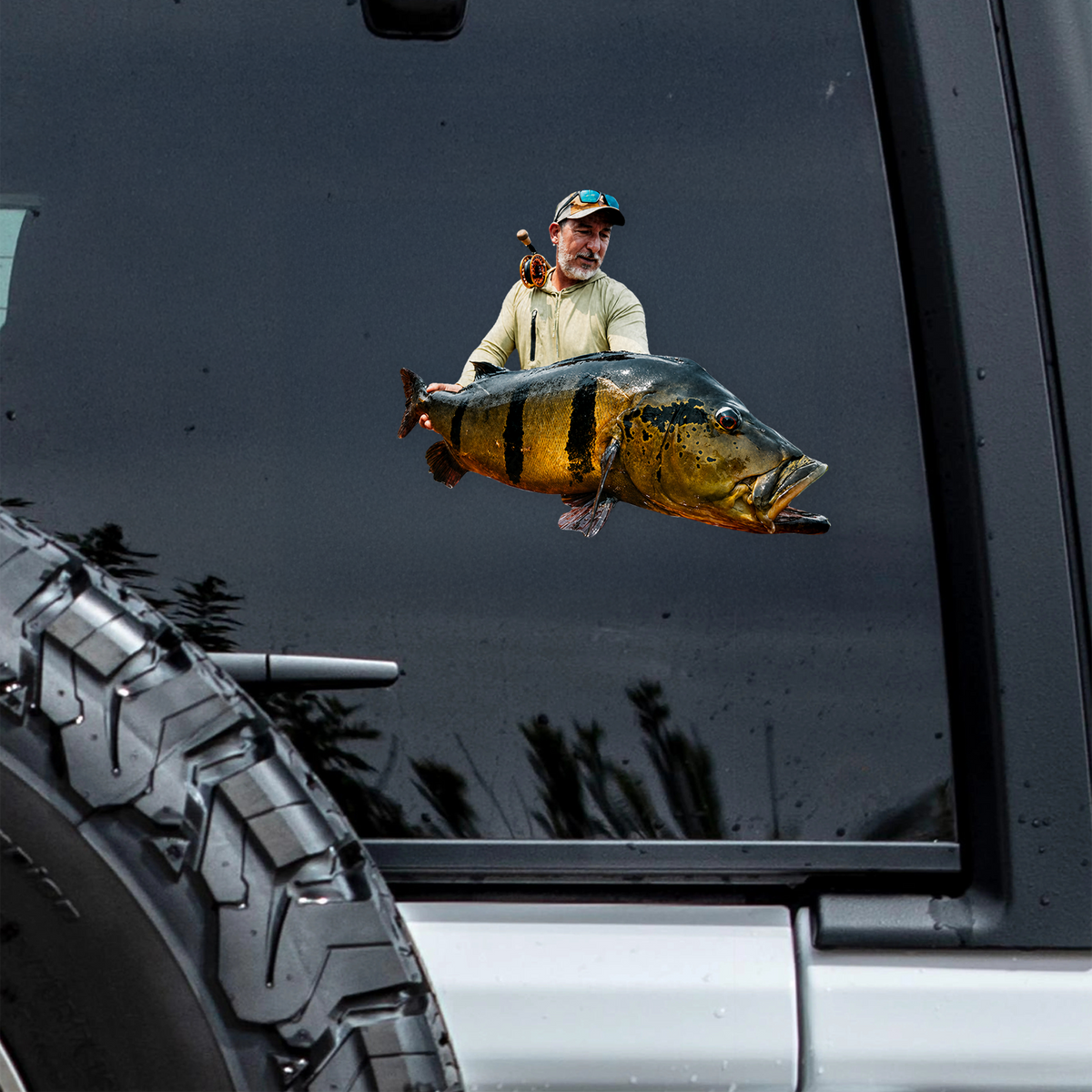 Custom Photo For Fishing Lovers Car Sticker - Gift For Dad, Fishing Lovers HO82 902370