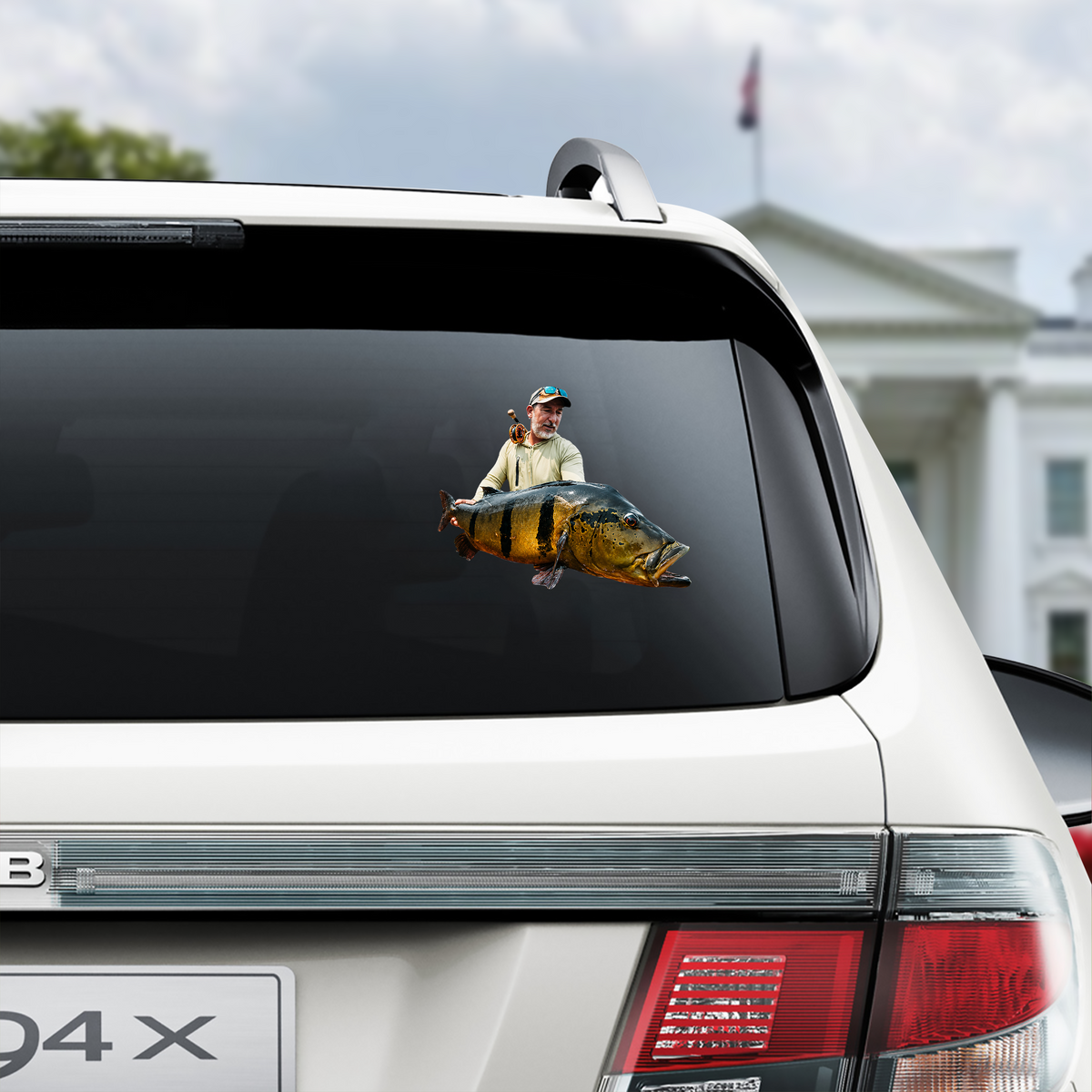 Custom Photo For Fishing Lovers Car Sticker - Gift For Dad, Fishing Lovers HO82 902370